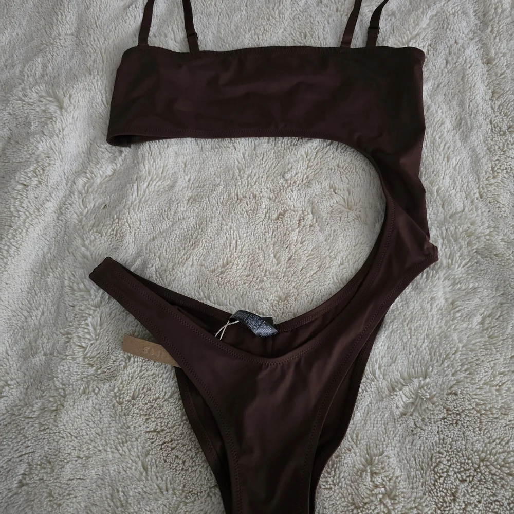 Skims Swimwear Monokini -Cocoa size XL